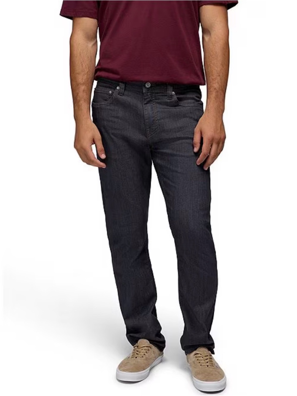 Prana Men's Straight Jeans in Charcoal Black SZ:34/32
